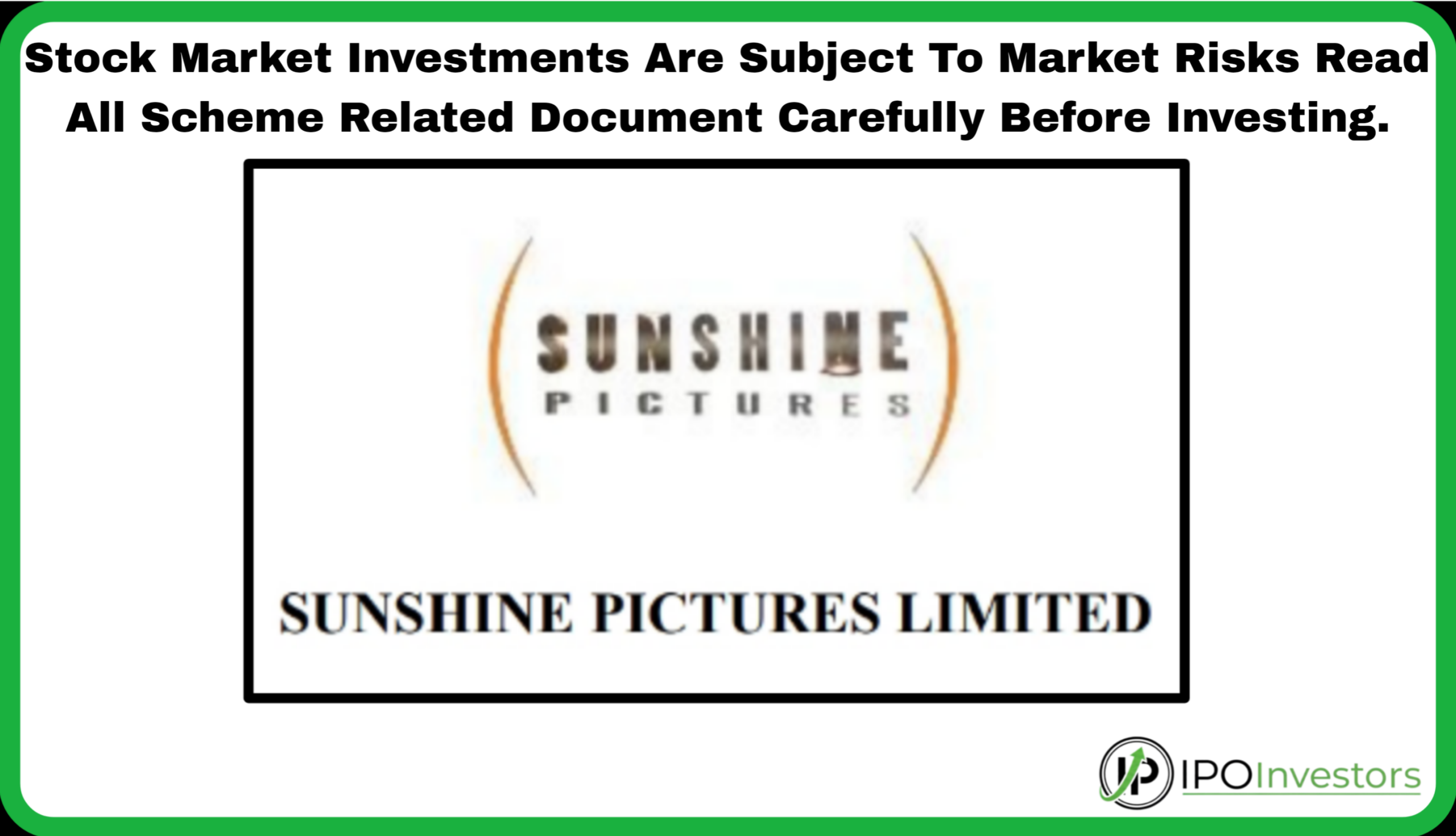 Sunshine Pictures IPO GMP Today, Latest Grey Market Premium 2026