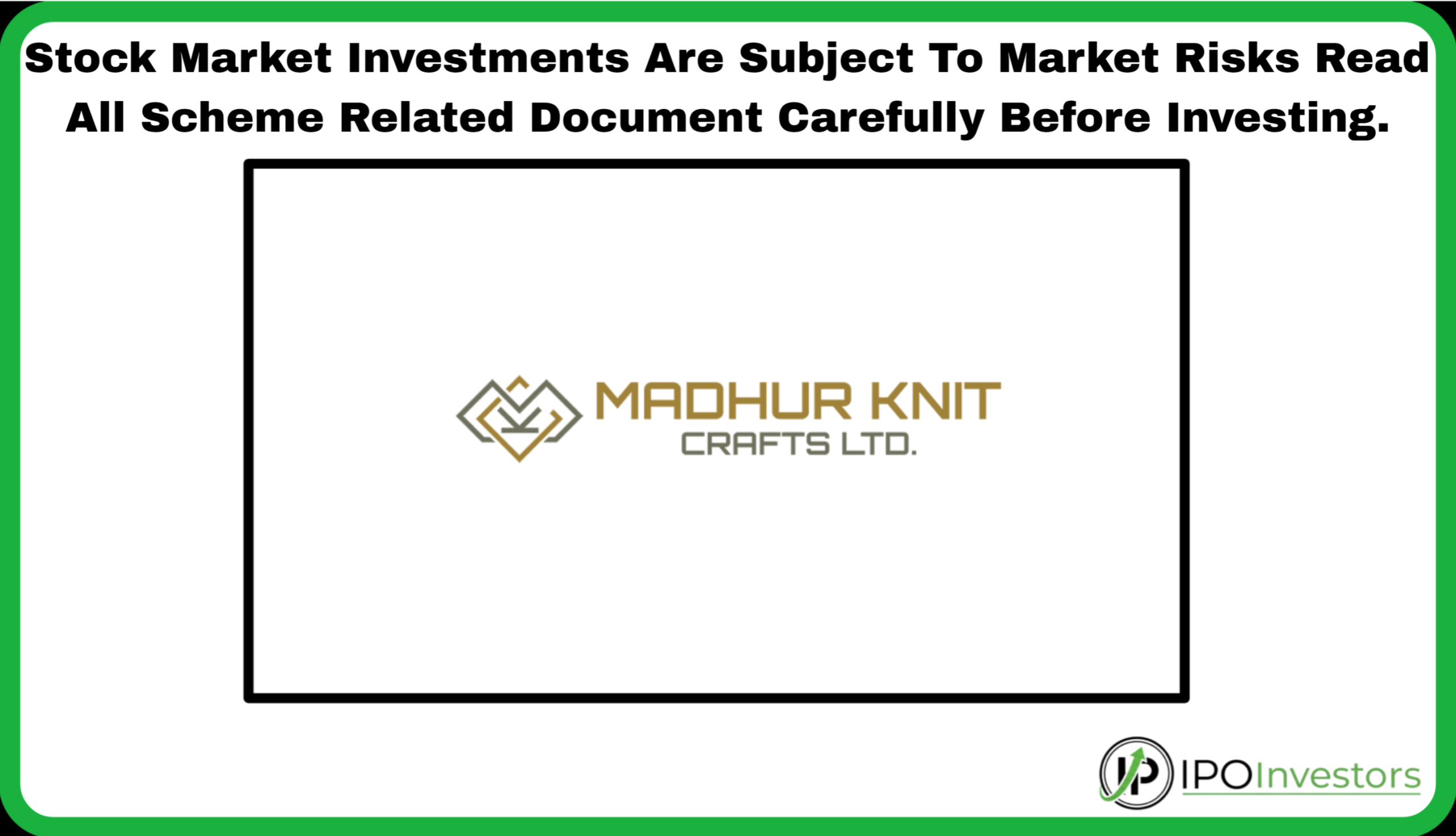 Madhur Knit Crafts IPO GMP Live Today, Latest Grey Market Premium 2026